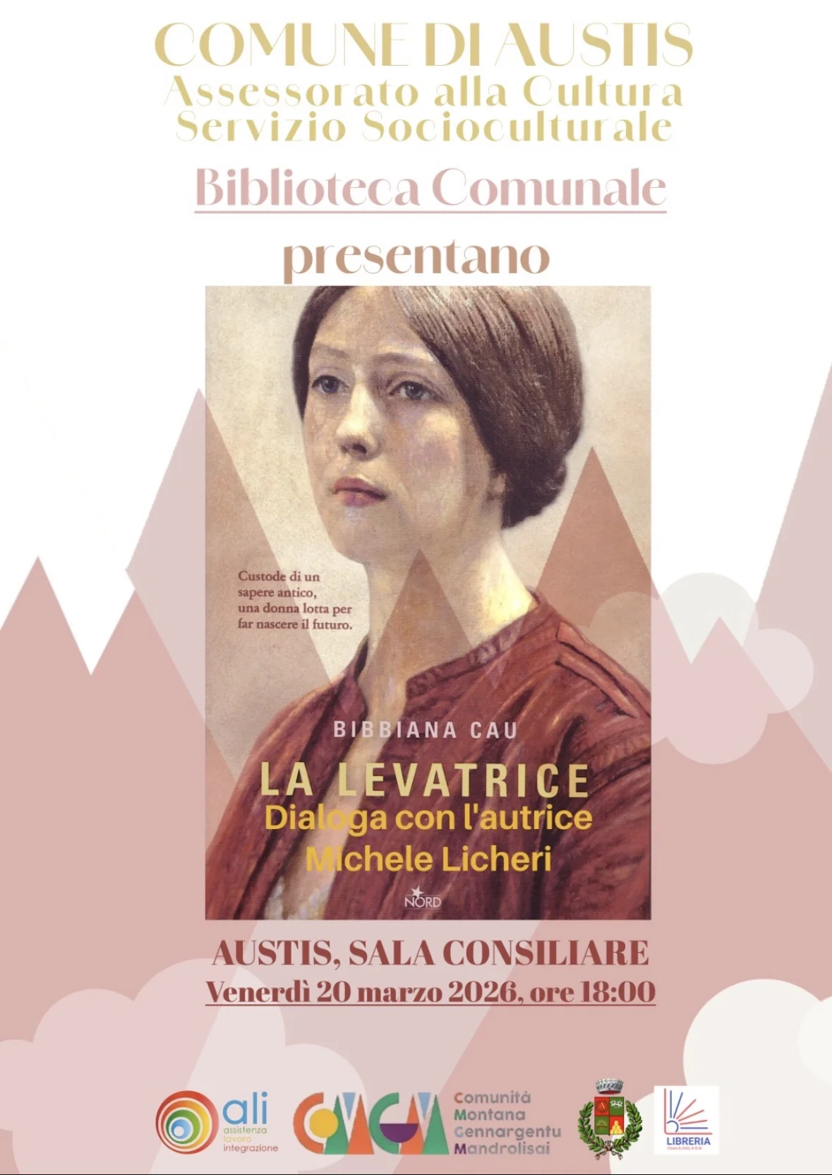 'la levatrice di bibbiana cau' dialoga con l'autrice michele licheri