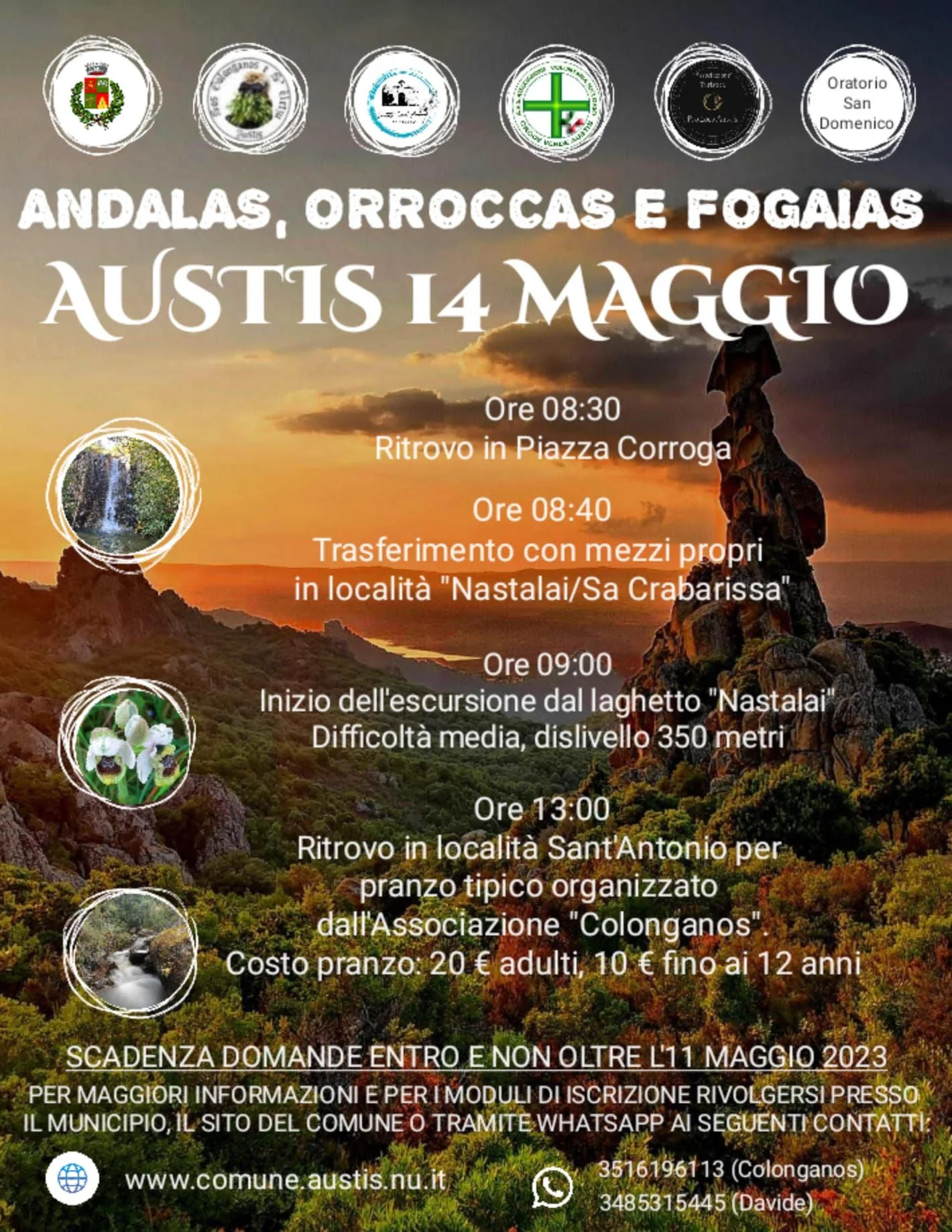 Andalas, orroccas e fogaias