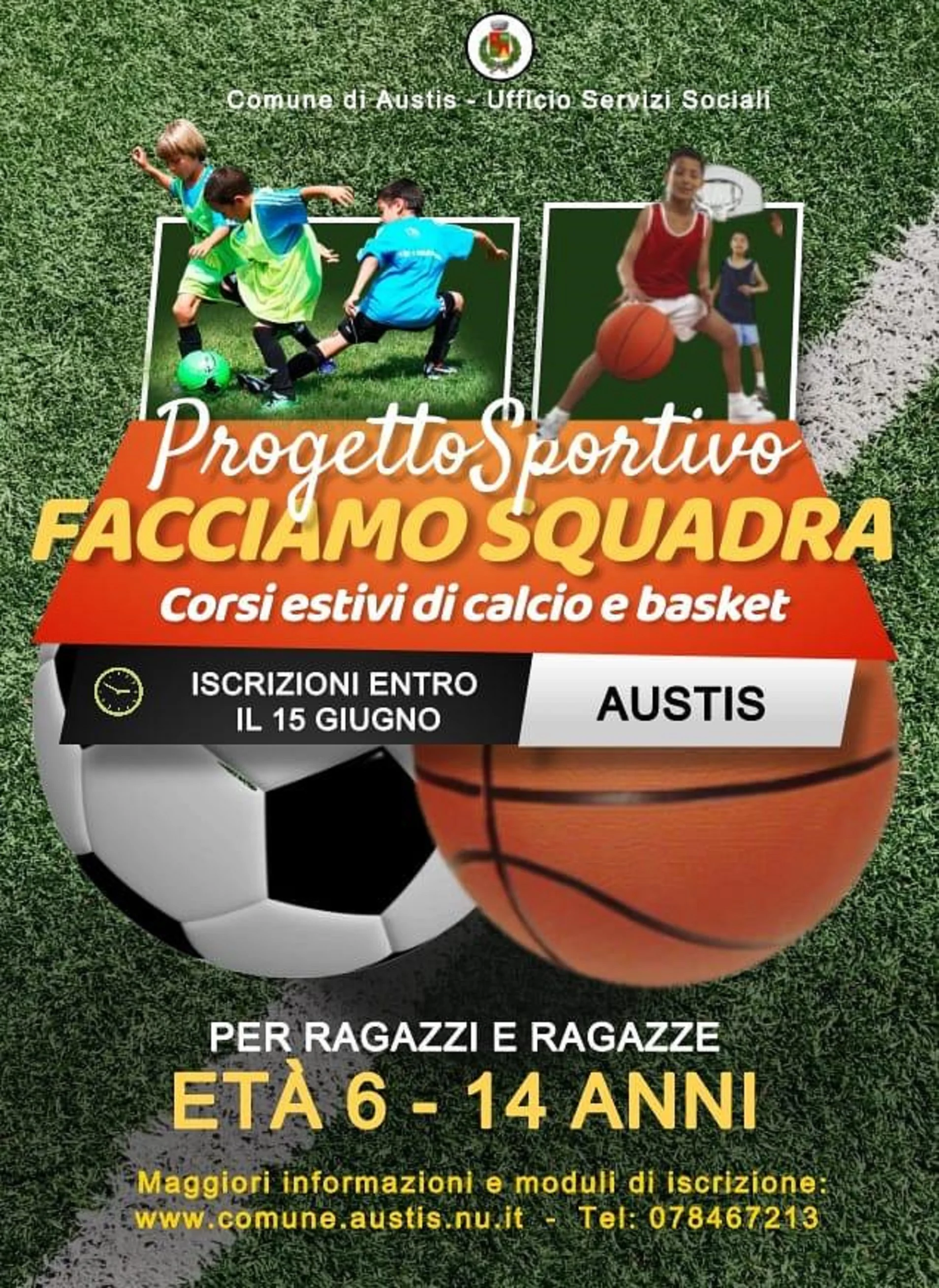 Progetto sportivo facciamo squadra estate 2024