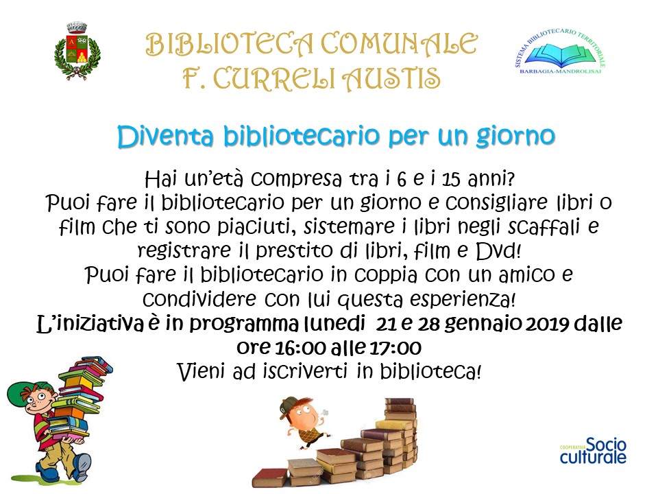 BIBLIOTECARIO PER UN GIORNO