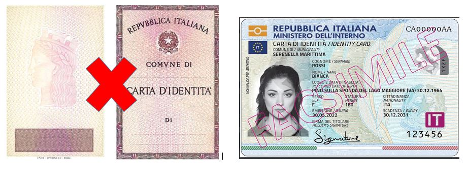 Cessazione validità della carta d’identità cartacea a partire dal 03 agosto 2026