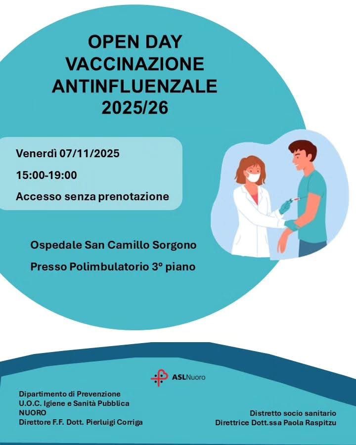 Open day a Tutela della fragilità. - Campagna di vaccinazione antinfluenzale.