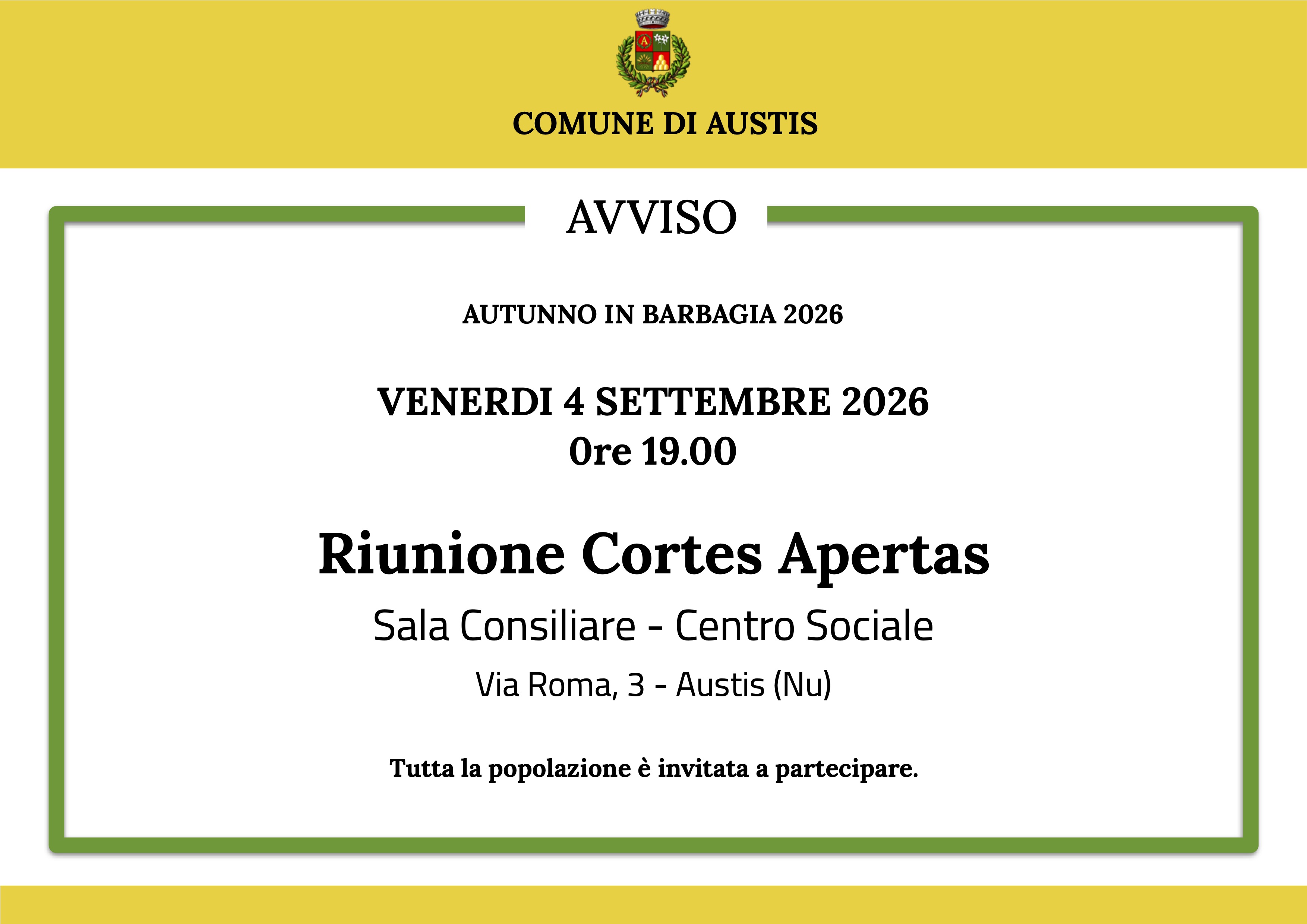 3° Riunione Cortes Apertas