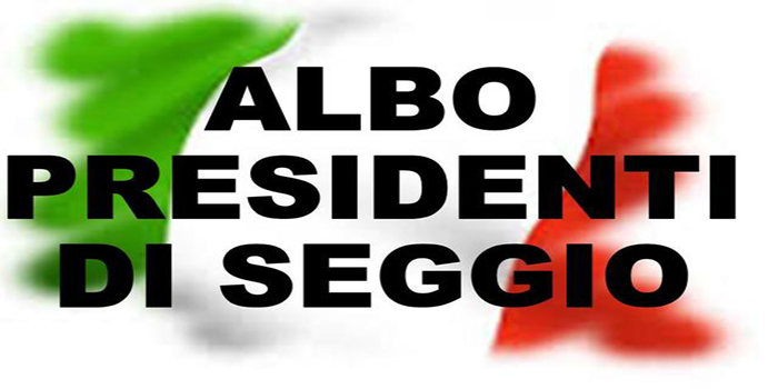 AGGIORNAMENTO ALBO PRESIDENTI DI SEGGIO 2023