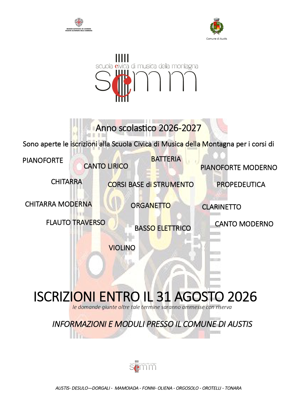 Apertura Iscrizioni Scuola Civica della Montagna A.S. 2026/2027