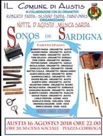 SONOS DE SARDIGNA 2018 - NOTTE D'AGOSTO...MUSICA SARDA